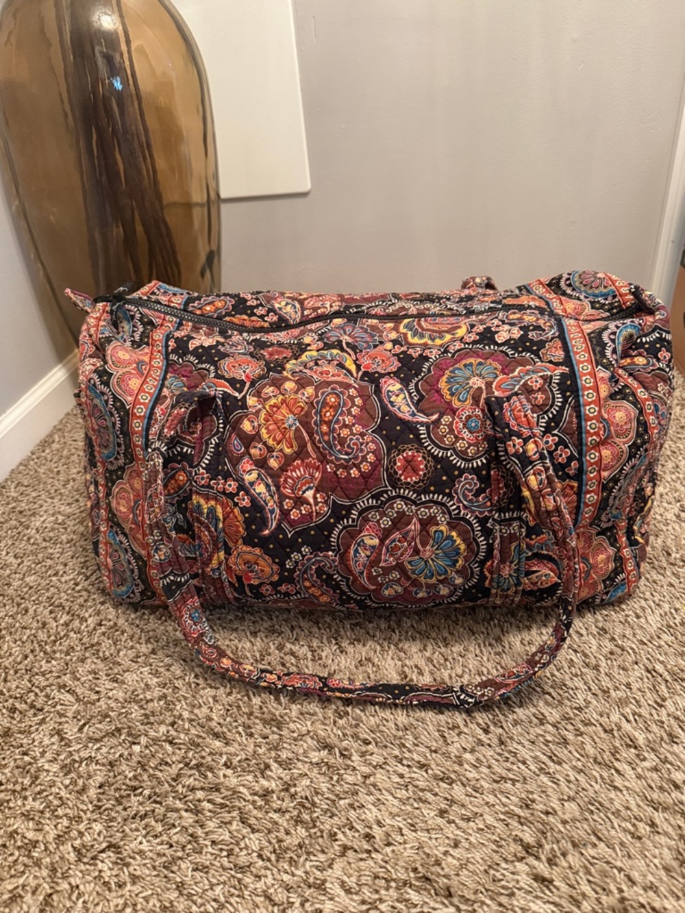 Vera Bradley Quilted Paisley Duffel Bag
